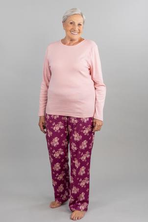 Pyjama imprimé manches longues (NAY)