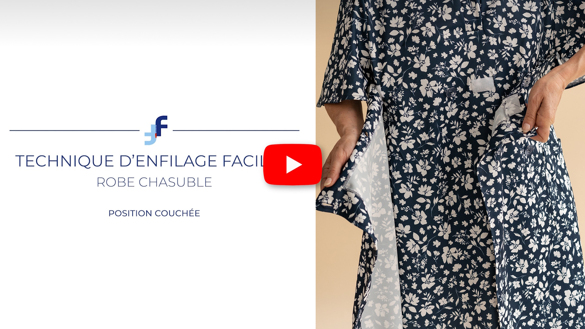 Technique d'enfilage facilité robe chasuble couchée