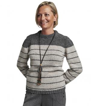 Pull manches longues rayé (PLOUASNE)
