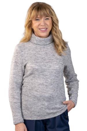 Pull col roule  manches longues (PLOUASNE)