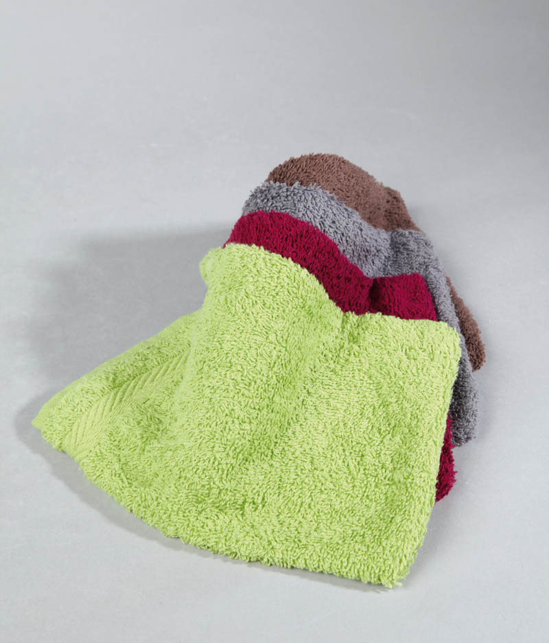 Lot de 2 gants de toilette 15x20 vert jade en coton Claire | Maisons du Monde