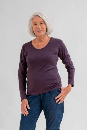 Tee-shirt manches longues uni (TARABEL)