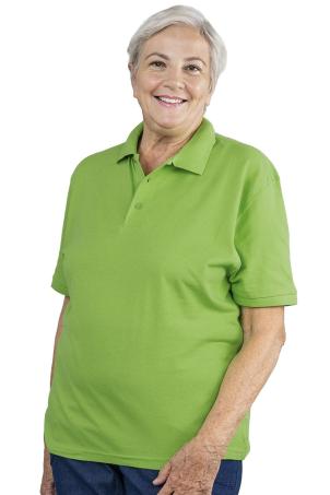 Polo uni en maille piquée manches courtes (POMMERA)