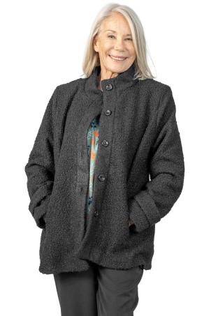 Manteau bouclette grand col (MADONNE)