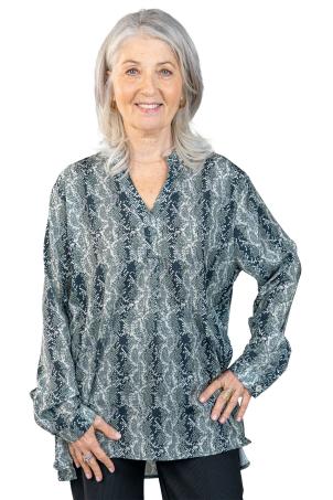 Blouse imprimée manches longues (BALZAC)