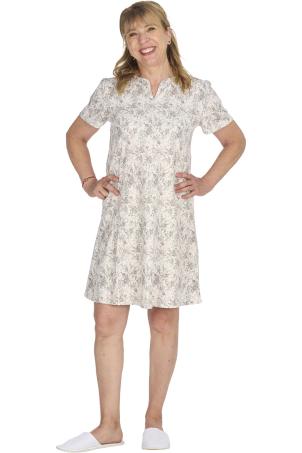 Chemise de nuit imprimée manches courtes (NATILLY)