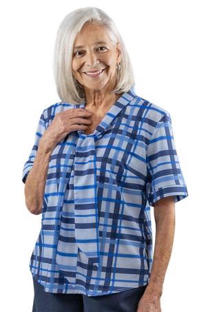 Blouse imprimée manches courtes  (BELLEVILLE)