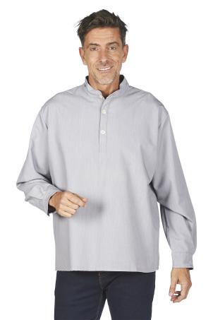 Tee-shirt uni col mao manches longues (CAGNES)