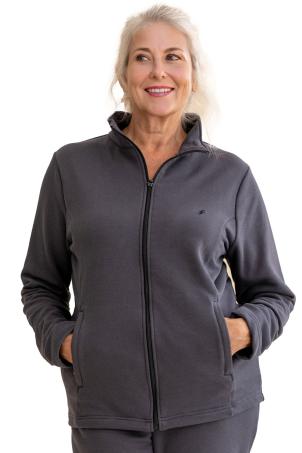 Veste zippée manches longues (VICHY)