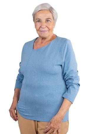 Tee-shirt col asymetrique manches longues  (TRIVY)