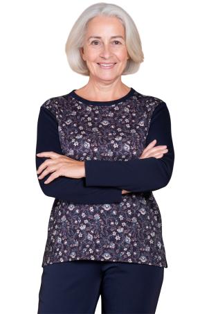 Pull bi-matière manches longues (PEONE)