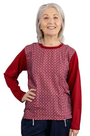 Pull adapté bi-matiere manches longues (PRUNET)
