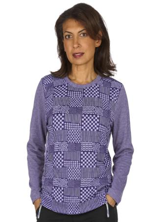 Pull adapté bi-matière manches longues (PRUNET)
