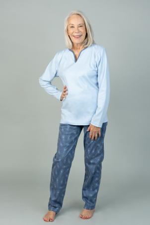 Pyjama col goutte manches longues (NIBELLE)