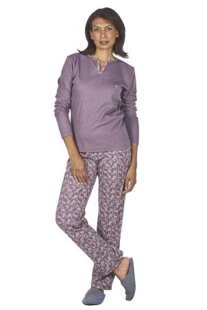 Pyjama col goutte manches longues  (NIBELLE)