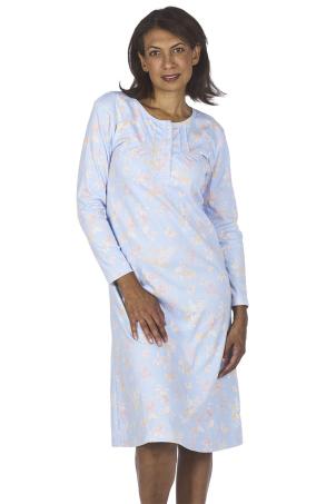 Chemise de nuit imprimée manches longues (NORROY)
