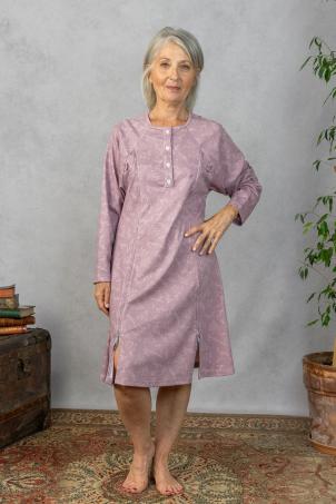 Chemise de nuit adaptée manches longues (NIELLE)