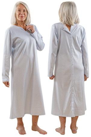 Chemise de nuit ouverture intégrale dos (NAIROBI)