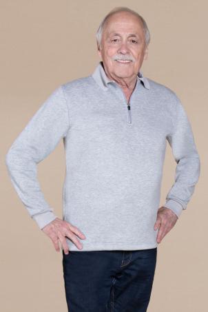 Sweat col polo zipé (SACLAY)
