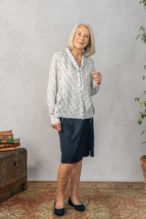 Blouse adaptée col lavandière (BALINE)