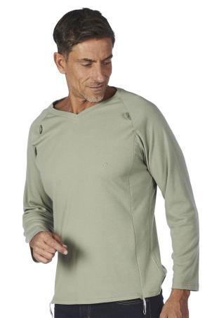 Tee-shirt adapté col v manches longues (TABANAC)