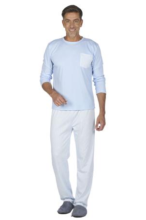 Pyjama col rond manches longues (NOIRON)