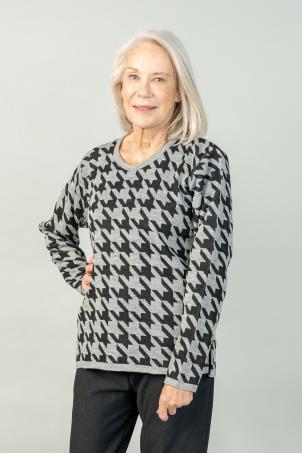 Pull  jacquard manches longues (PULSEY)