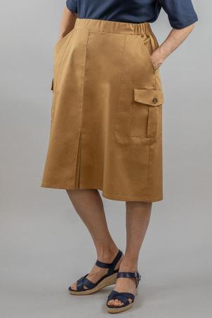 Jupe unie taille elastiquée (JABLINES)