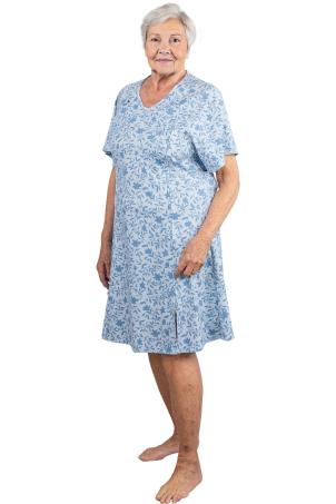 Chemise de nuit adaptée imprimée manches courtes (NOYELLE)