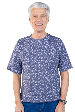 Tee-shirt imprimé col rond manches courtes (TOUSSIEU)