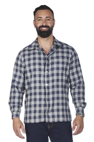 Chemise fermeture pressions manches longues (CHADRON)