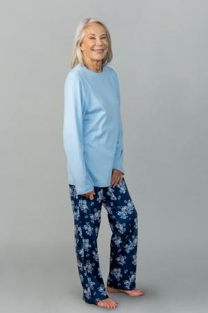 Pyjama imprimé manches longues (NAY)