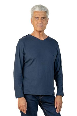 Tee-shirt médical uni manches longues (TAIPEI)