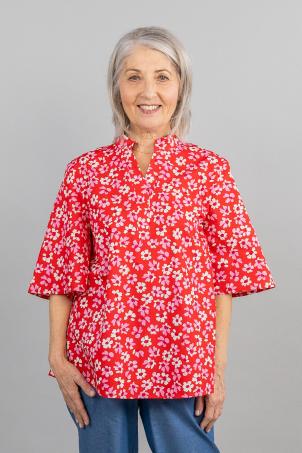 Blouse en coton manches courtes (BERGUES)