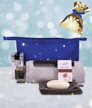 Coffret-noel-h-sérénité-parfum,peigne,savon surgras,serviette,trousse (CADEAU19)