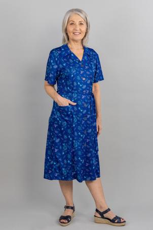 Robe imprimée manches courtes (ROCHELLE)