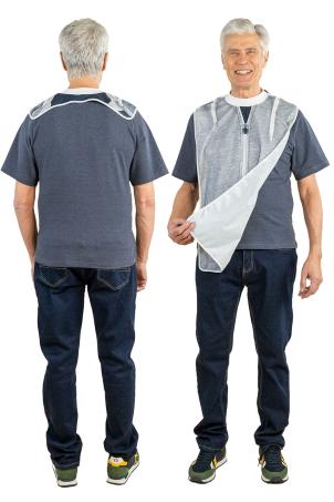 Bavoir protecteur de repas impermeable col extensible (BALTIMORE)