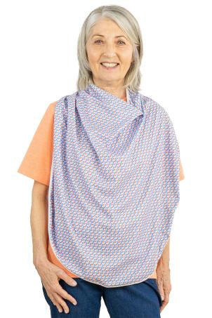 Foulard protecteur de repas impermeable fermeture aimants extra large (BORABORA)