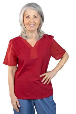 Tee-shirt bi-matiere manches courtes (TROPEA)