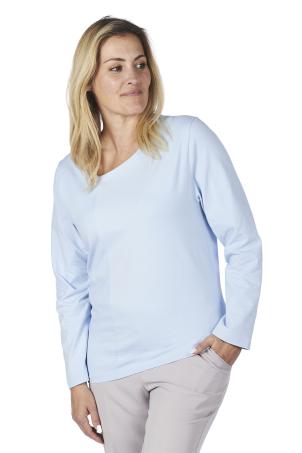 Tee-shirt col asymétrique manches longues  (TRENTO)
