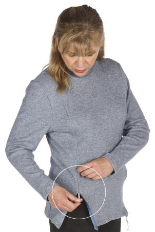 Pull adapté col cheminée manches longues (PULA)