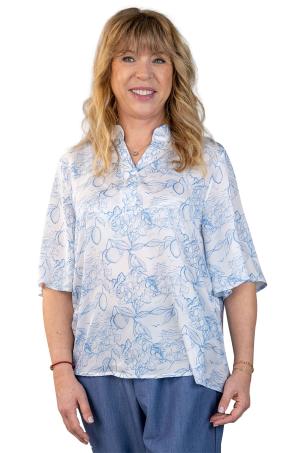 BLOUSE MANCHES COURTES (BIELLA)
