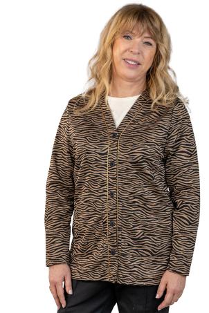 Gilet col v jacquard (GOMA)