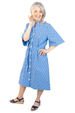 Robe coton imprimé manches courtes (ROSARIO)