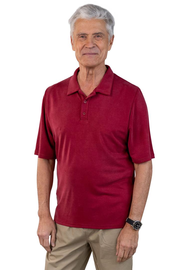 Polos manches courtes homme sénior pour personne agée