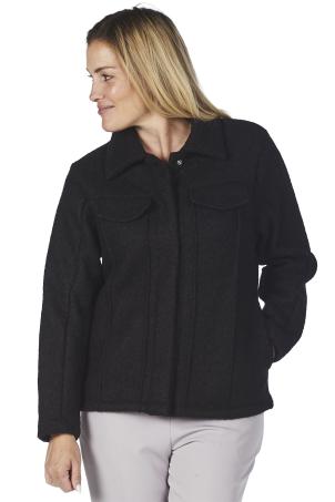Manteau bouclette col à rabat large (MANILLE)