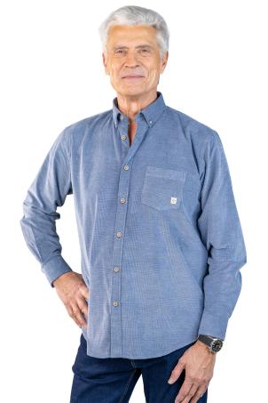 Chemise en velours manches longues (COLOMBUS)