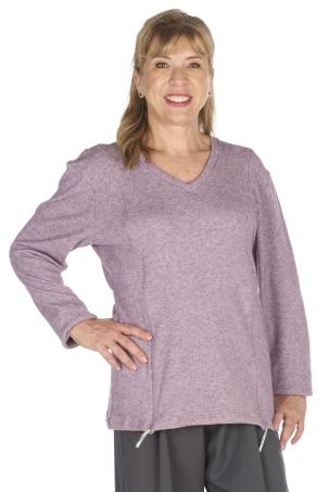 Pull adapté col v manches longues (PONCATELLO)