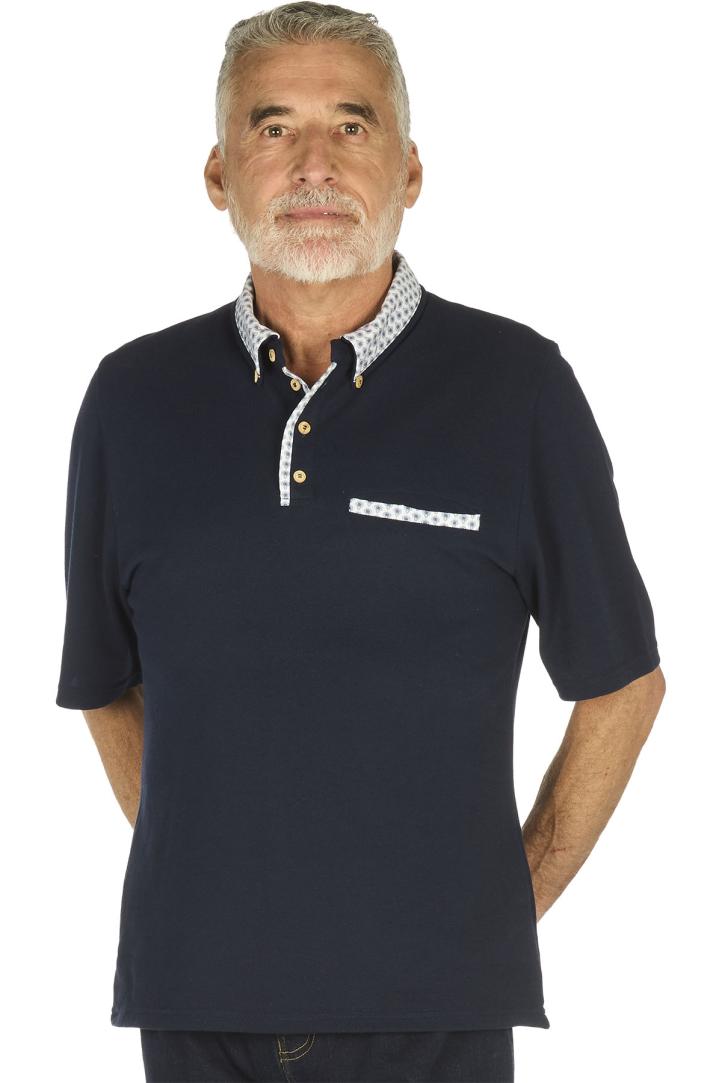 Polos manches courtes homme sénior pour personne agée