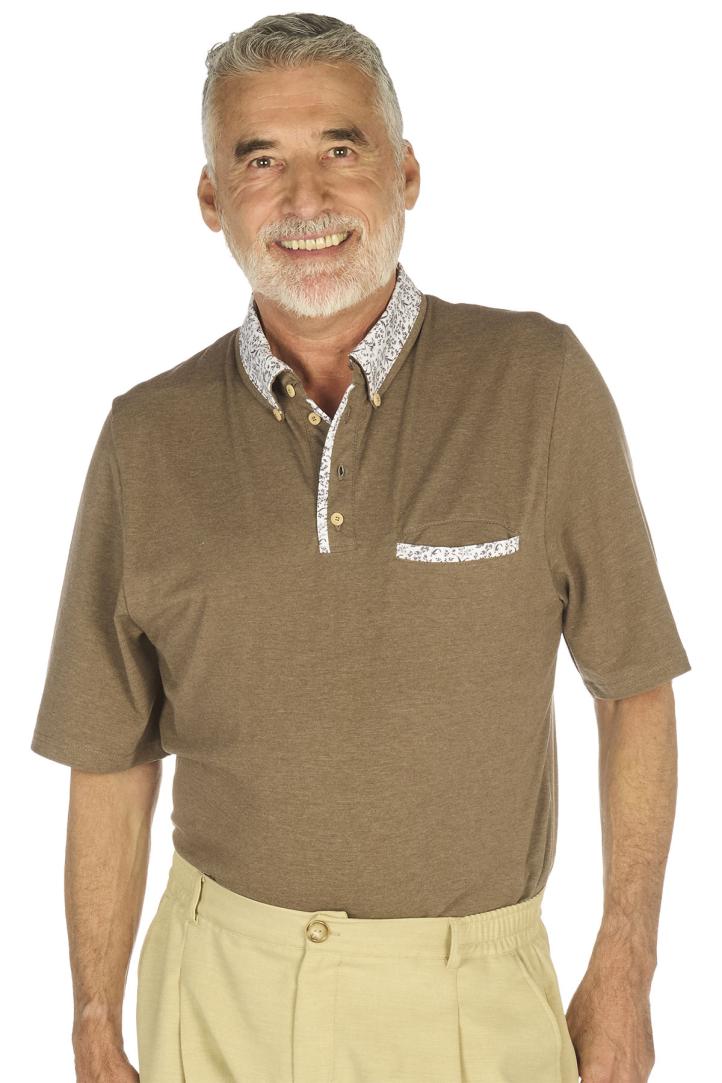 Polos manches courtes homme sénior pour personne agée